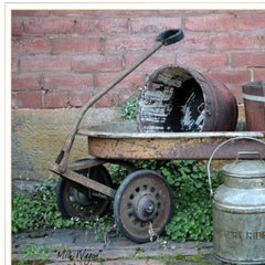 Milk Wagon 2 White Framed Print Wall Art - Homeroots