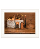 Gathering The Harvest 2 White Framed Print Kitchen Wall Art - Homeroots