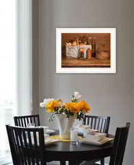 Gathering The Harvest 2 White Framed Print Kitchen Wall Art - Homeroots