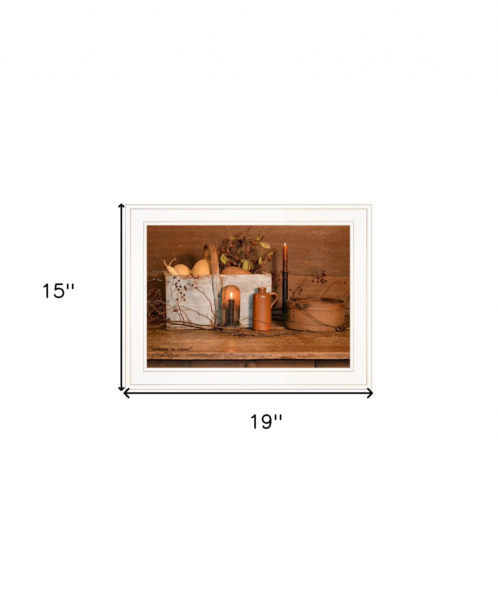 Gathering The Harvest 2 White Framed Print Kitchen Wall Art - Homeroots
