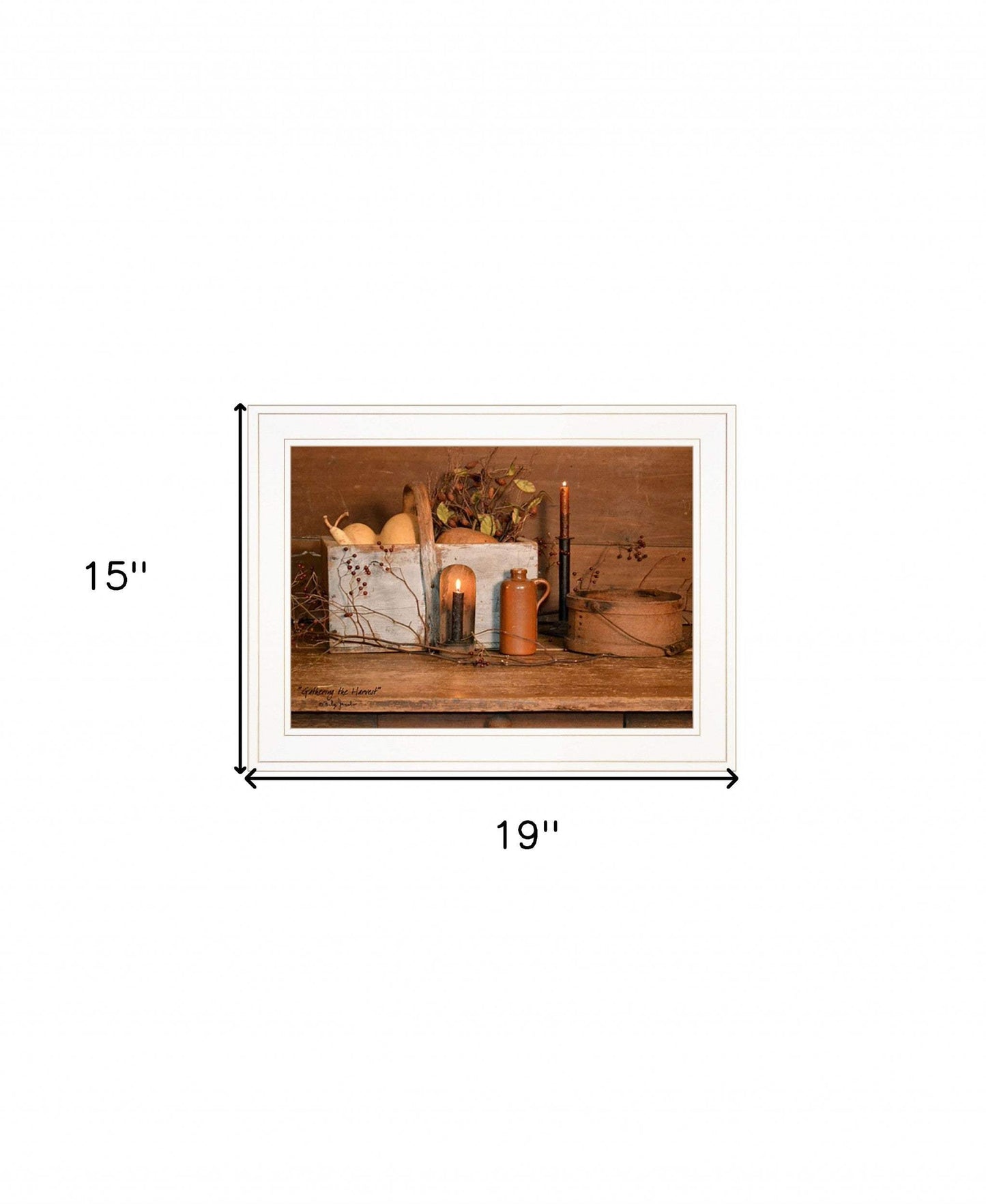 Gathering The Harvest 2 White Framed Print Kitchen Wall Art - Homeroots - Flyclothing LLC
