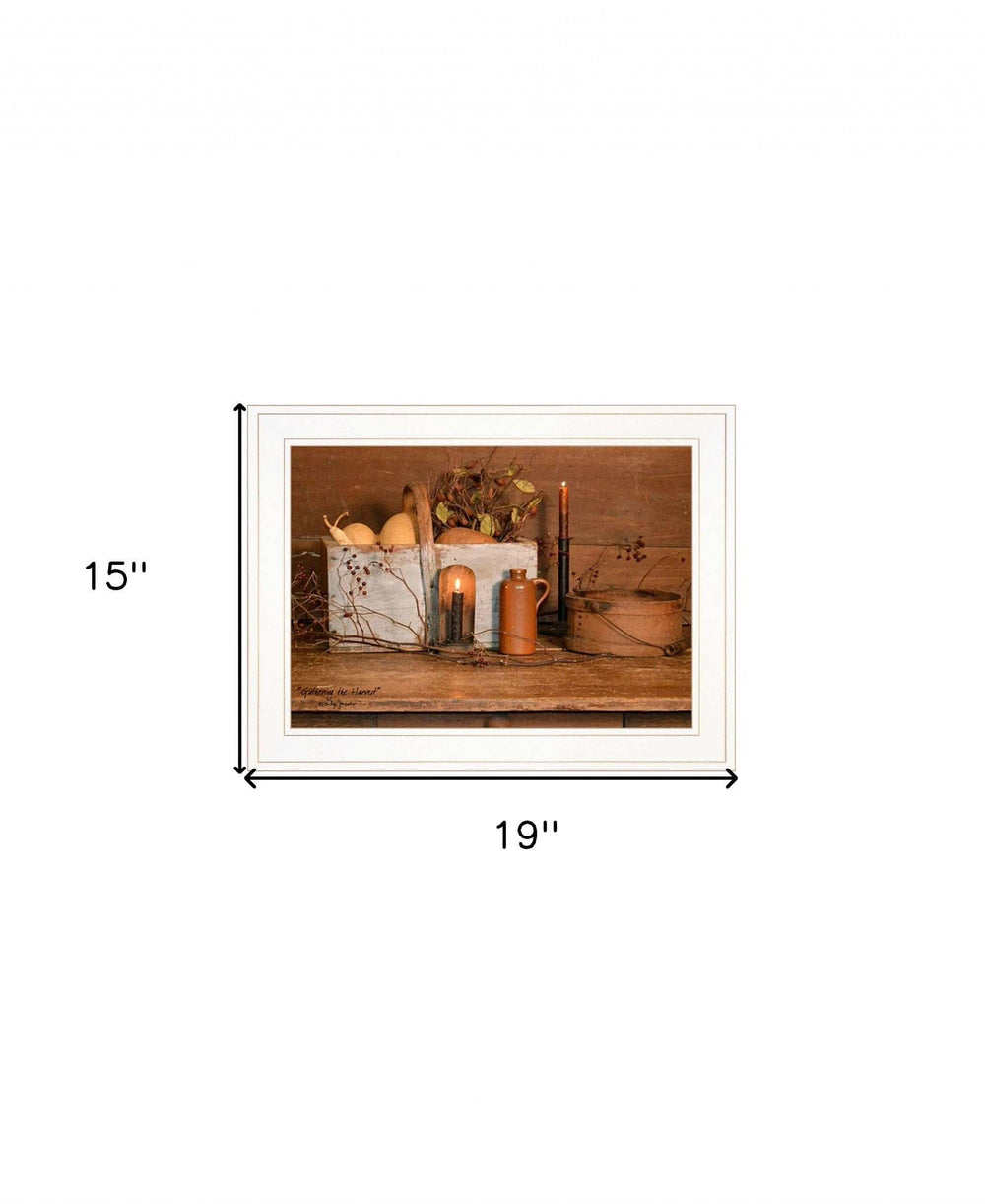 Gathering The Harvest 2 White Framed Print Kitchen Wall Art - Homeroots - Flyclothing LLC