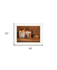 Gathering The Harvest 2 White Framed Print Kitchen Wall Art - Homeroots