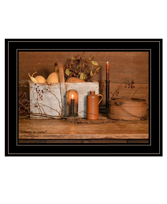 Gathering The Harvest 3 Black Framed Print Kitchen Wall Art - Homeroots