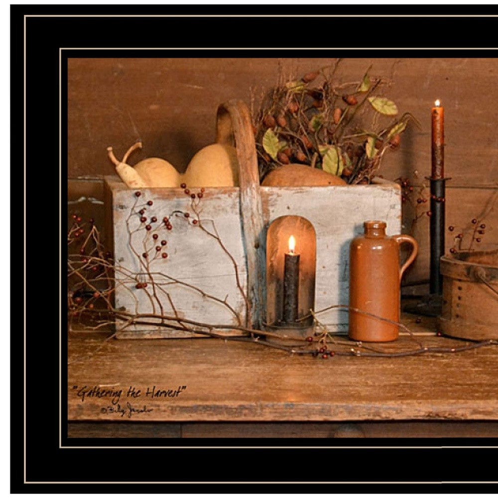 Gathering The Harvest 3 Black Framed Print Kitchen Wall Art - Homeroots
