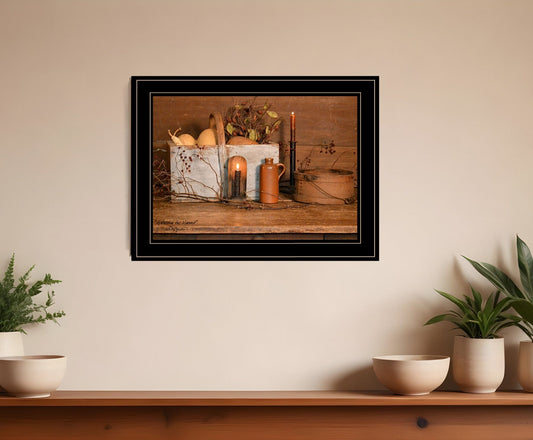 Gathering The Harvest 3 Black Framed Print Kitchen Wall Art - Homeroots
