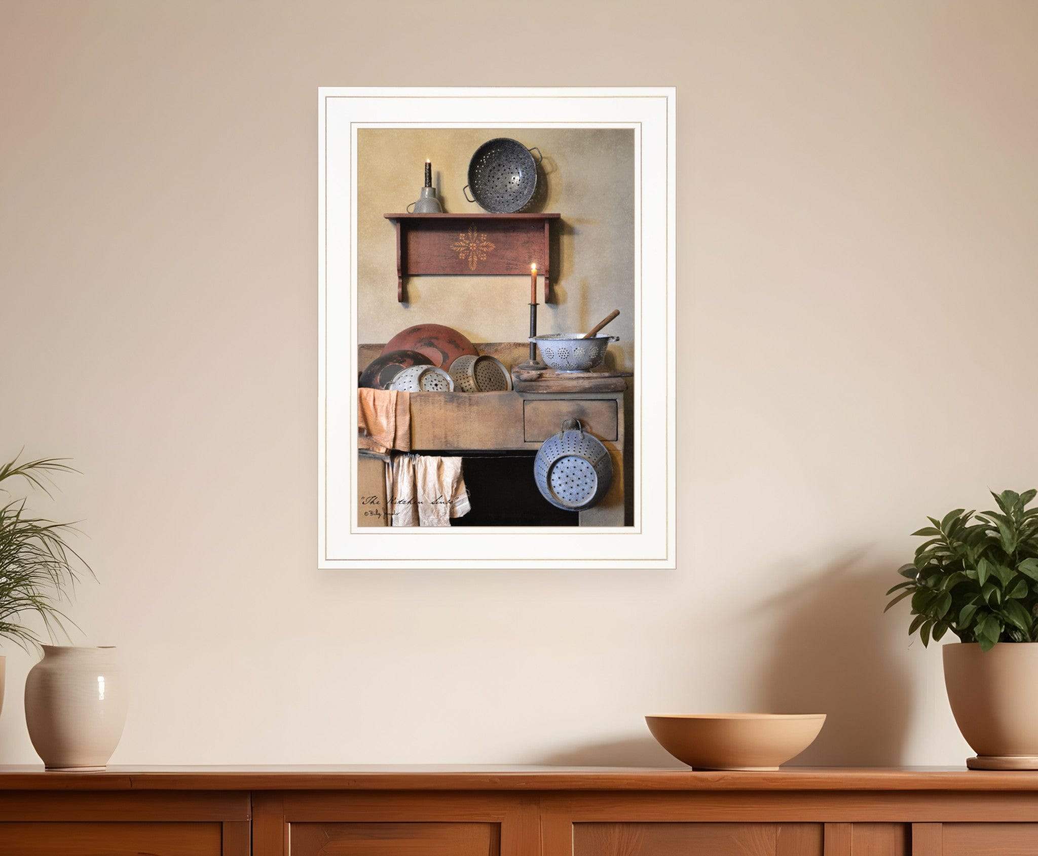 The Kitchen Sink 2 White Framed Print Kitchen Wall Art - Homeroots - Flyclothing LLC