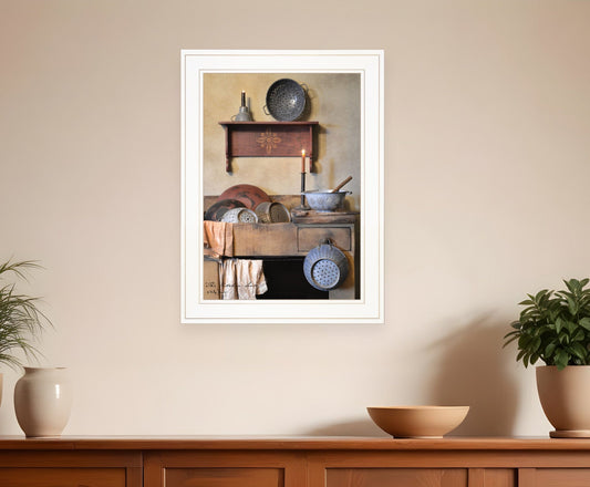 The Kitchen Sink 2 White Framed Print Kitchen Wall Art - Homeroots