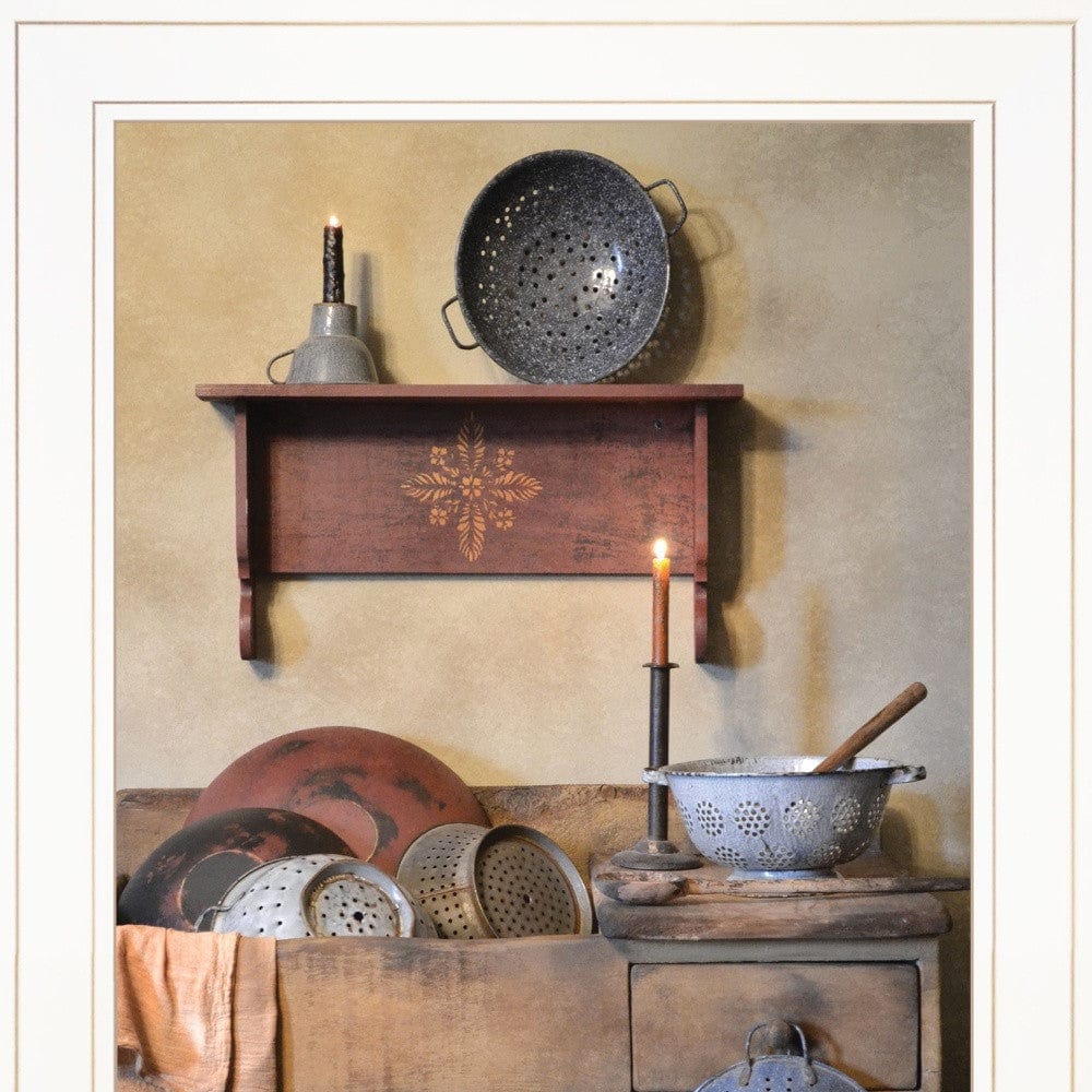 The Kitchen Sink 2 White Framed Print Kitchen Wall Art - Homeroots