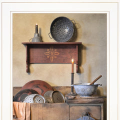 The Kitchen Sink 2 White Framed Print Kitchen Wall Art - Homeroots