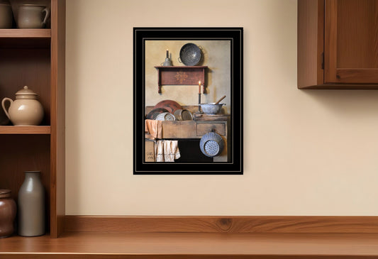 The Kitchen Sink 3 Black Framed Print Kitchen Wall Art - Homeroots