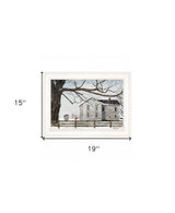 A Little Snow House 2 White Framed Print Wall Art - Homeroots - Flyclothing LLC
