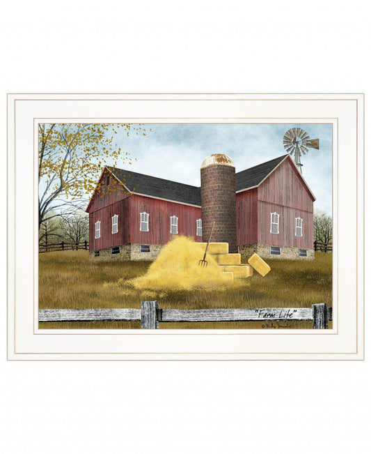Farm Life 2 White Framed Print Wall Art - Homeroots