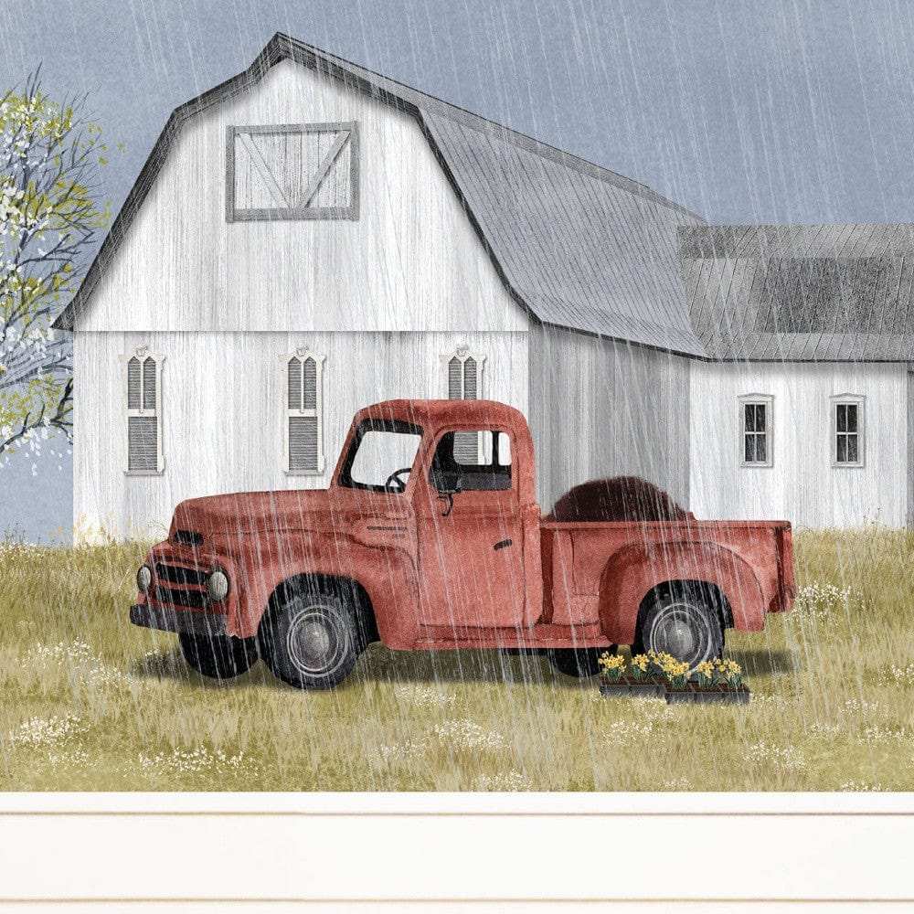 Spring Rain 2 White Framed Print Wall Art - Homeroots - Flyclothing LLC