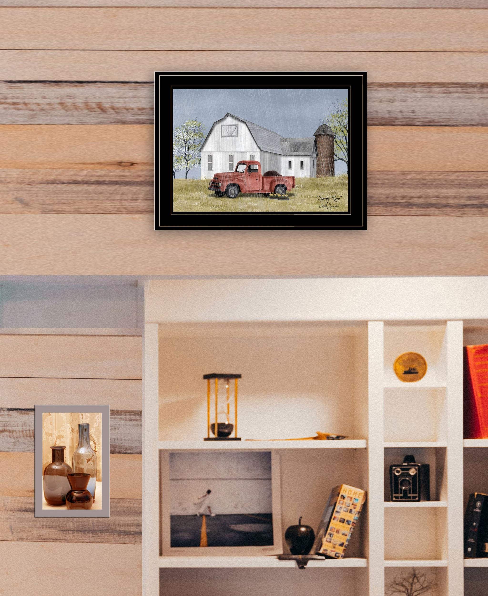 Spring Rain 3 Black Framed Print Wall Art - Homeroots - Flyclothing LLC