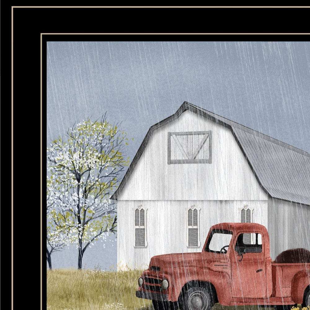 Spring Rain 3 Black Framed Print Wall Art - Homeroots - Flyclothing LLC