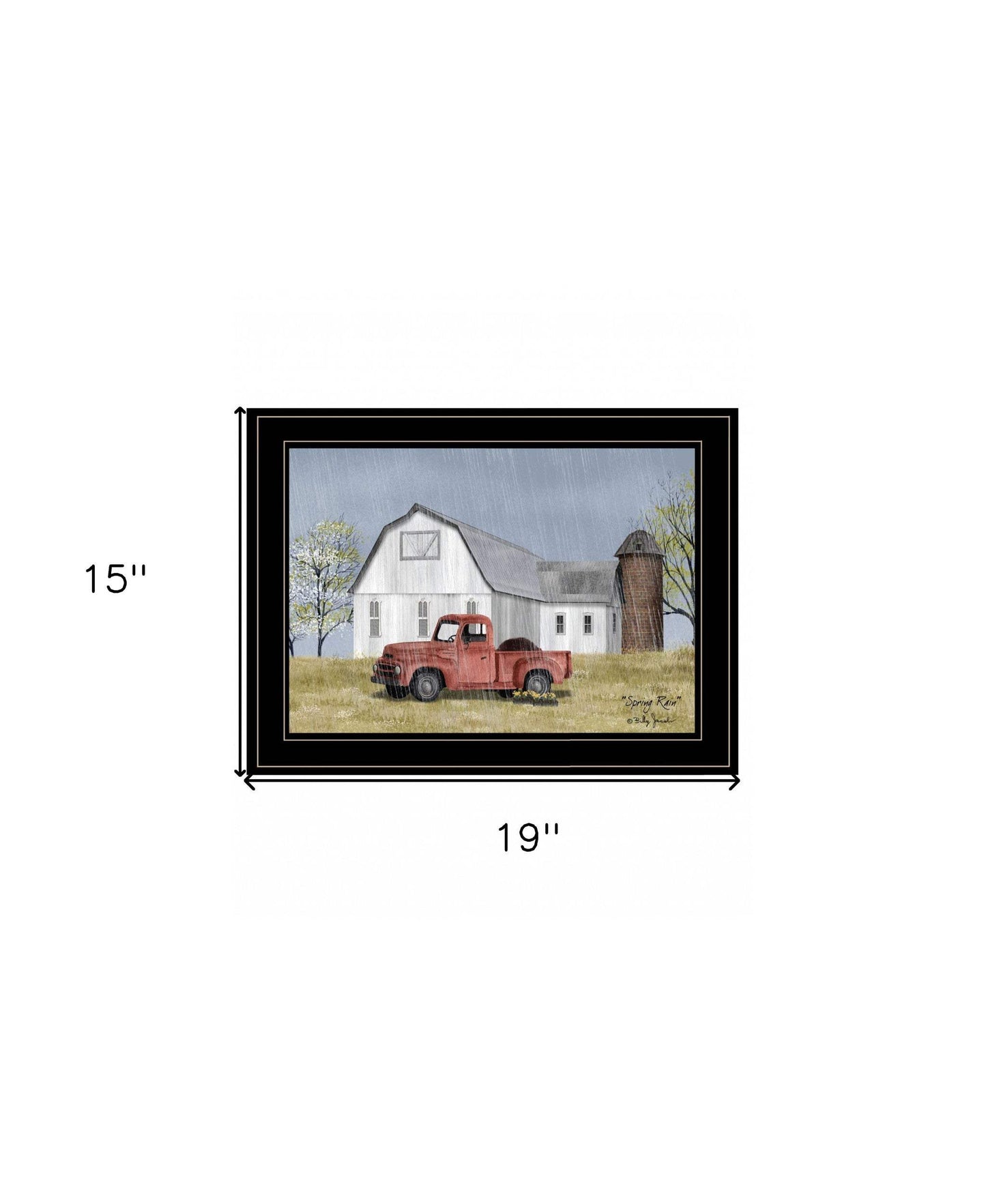 Spring Rain 3 Black Framed Print Wall Art - Homeroots - Flyclothing LLC