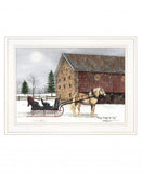 Dashing Through The Snow 1 White Framed Print Wall Art - Homeroots