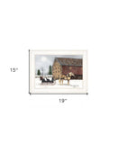 Dashing Through The Snow 1 White Framed Print Wall Art - Homeroots - Flyclothing LLC