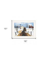 Sleigh Bells Ring 2 White Framed Print Wall Art