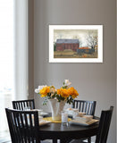 Pumpkin Wagon 2 White Framed Print Wall Art - Homeroots