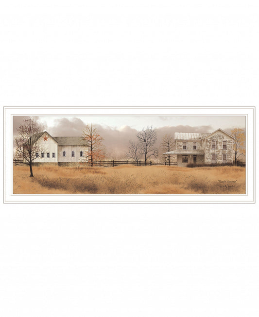 Peaceful Homestead 1 White Framed Print Wall Art - Homeroots