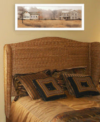 Peaceful Homestead 1 White Framed Print Wall Art - Homeroots