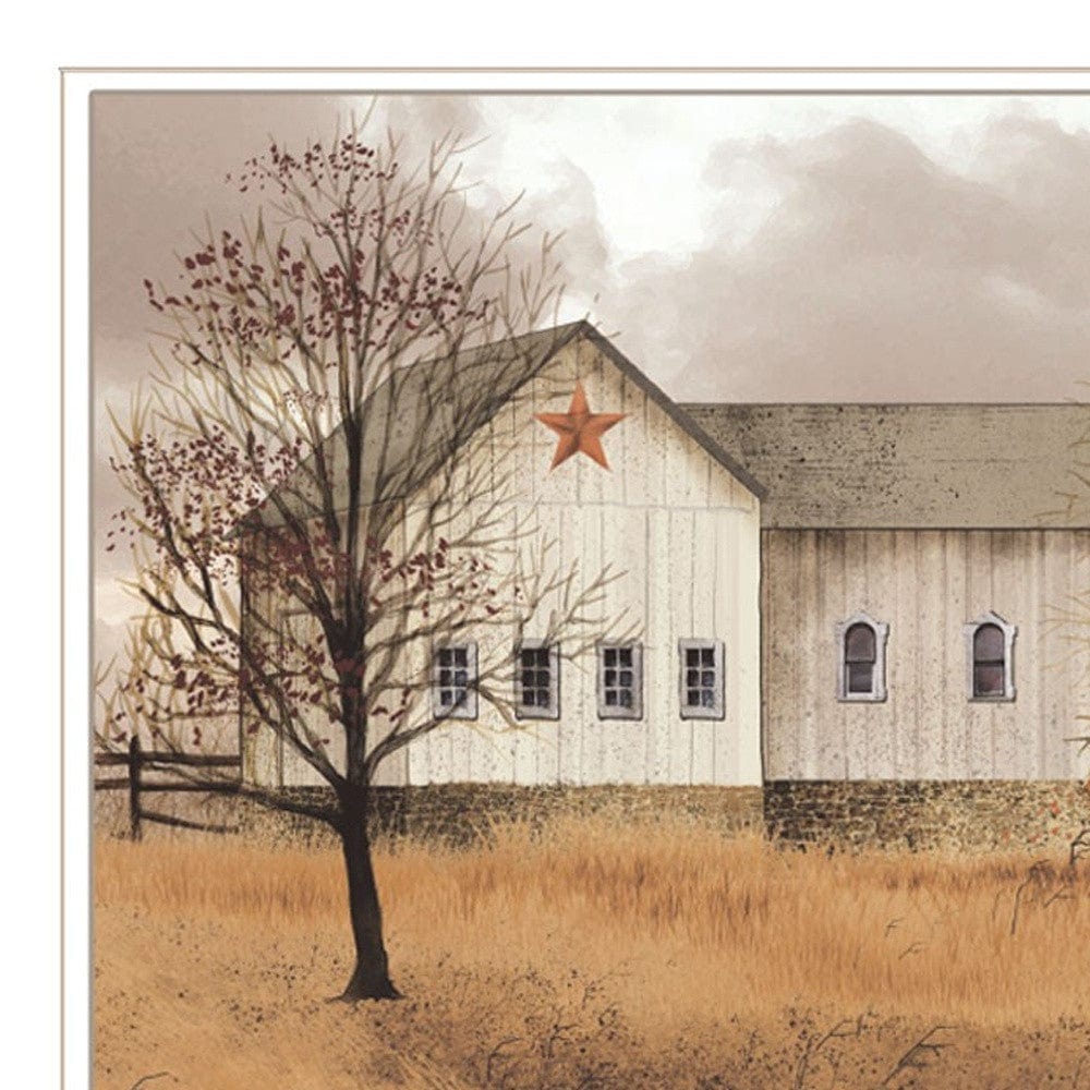 Peaceful Homestead 1 White Framed Print Wall Art - Homeroots