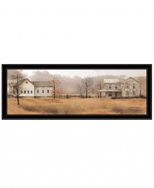 Peaceful Homestead 2 Black Framed Print Wall Art - Homeroots