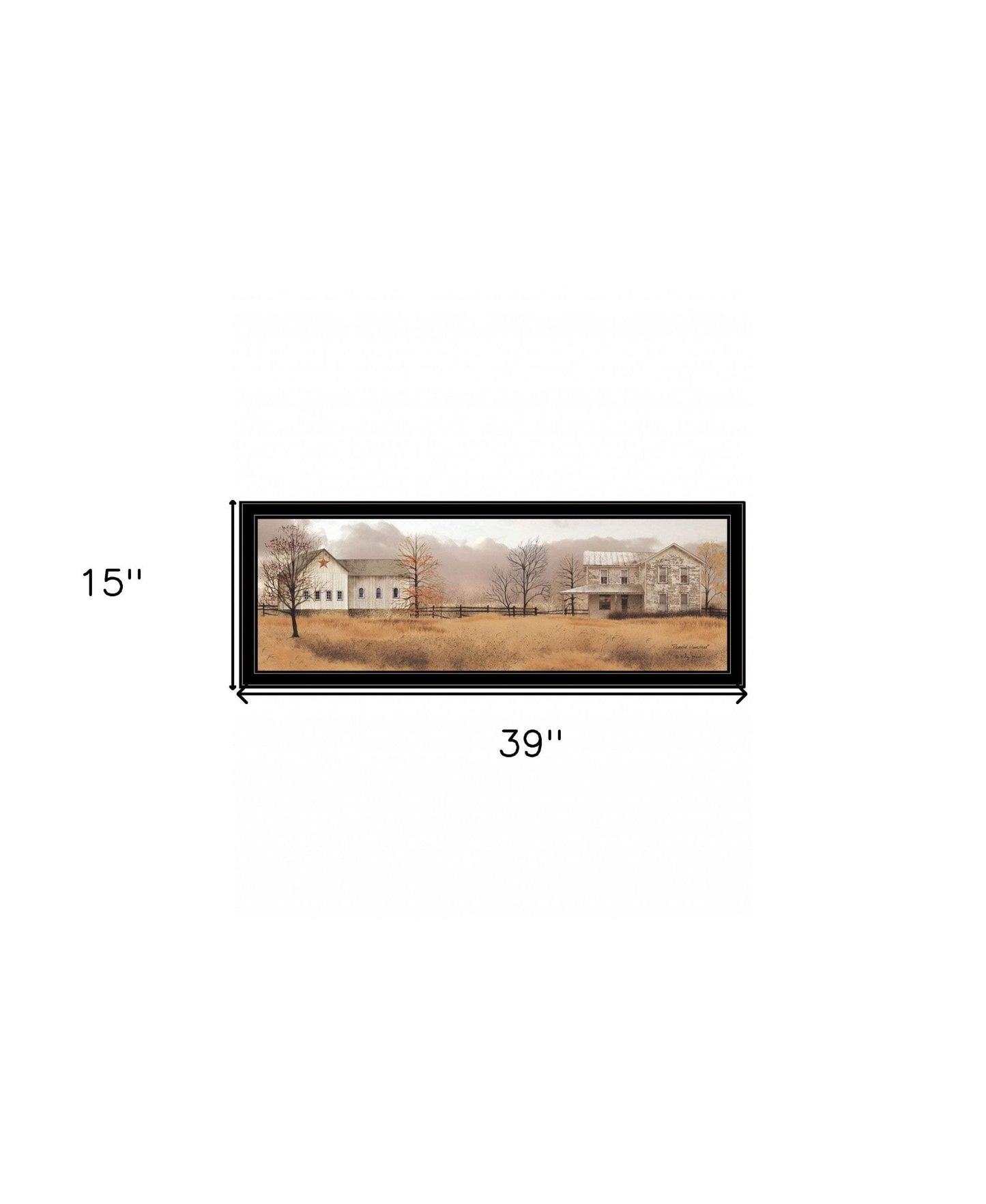 Peaceful Homestead 2 Black Framed Print Wall Art - Homeroots - Flyclothing LLC