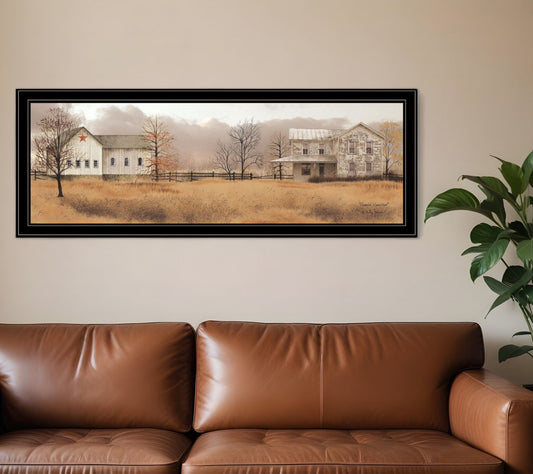 Peaceful Homestead 2 Black Framed Print Wall Art - Homeroots