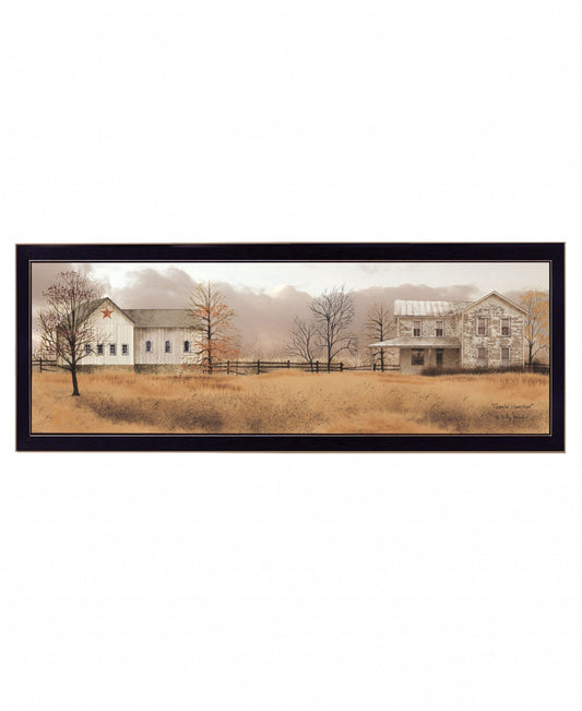 Peaceful Homestead 3 Black Framed Print Wall Art - Homeroots