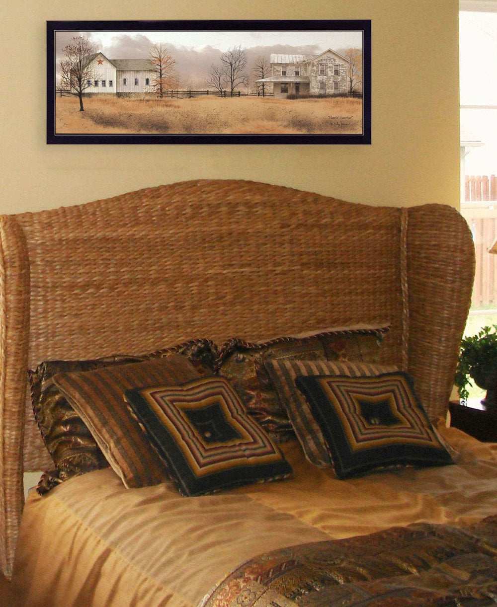 Peaceful Homestead 3 Black Framed Print Wall Art - Homeroots - Flyclothing LLC