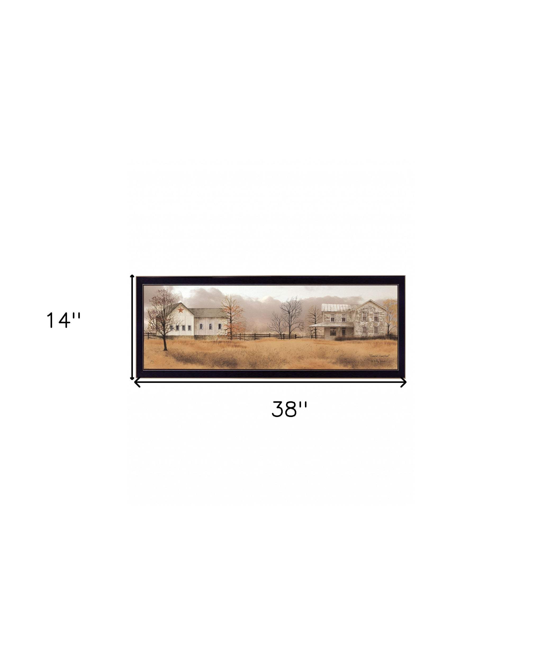 Peaceful Homestead 3 Black Framed Print Wall Art - Homeroots - Flyclothing LLC