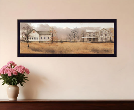 Peaceful Homestead 3 Black Framed Print Wall Art - Homeroots