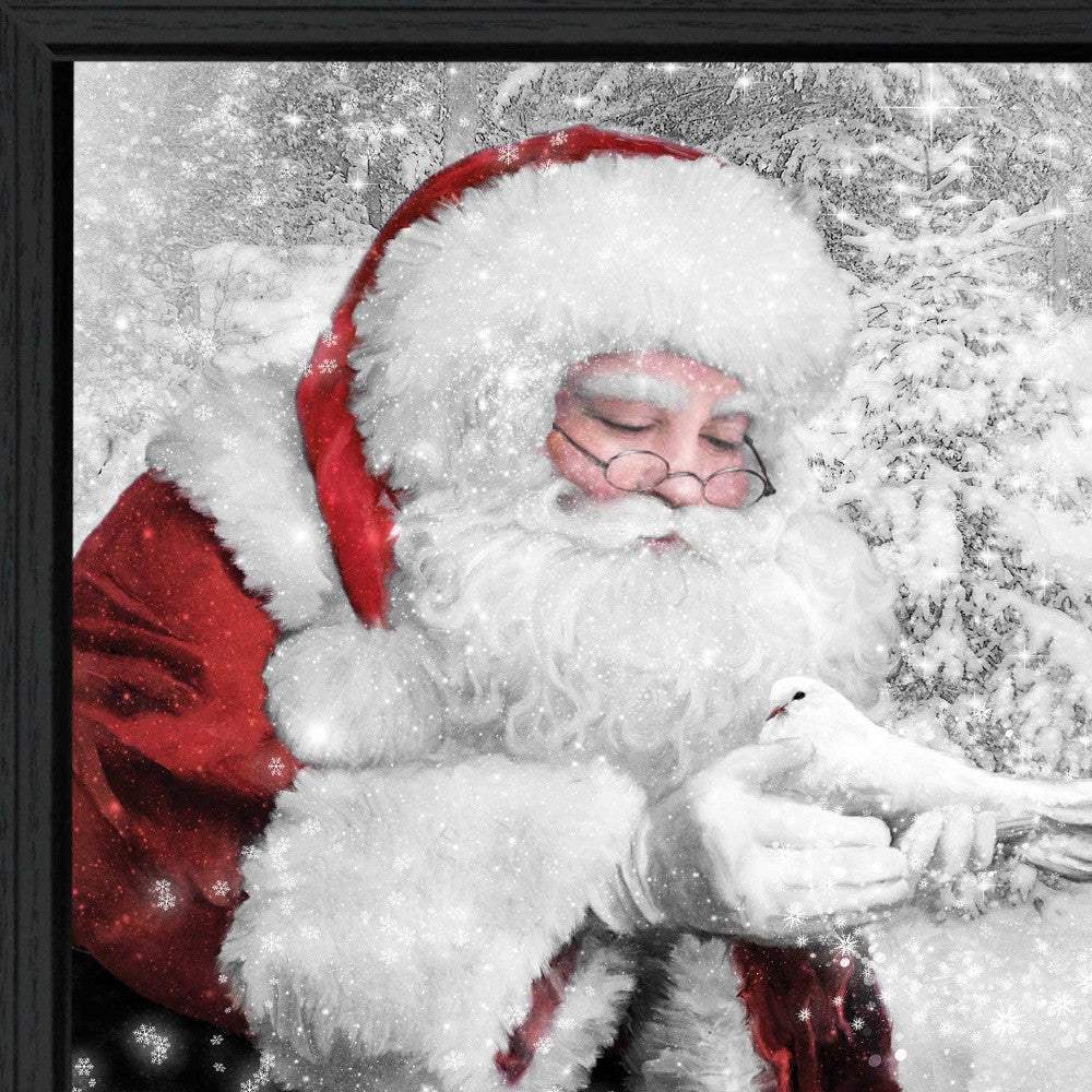 Santas Little Friends 4 Black Framed Print Wall Art - Homeroots - Flyclothing LLC