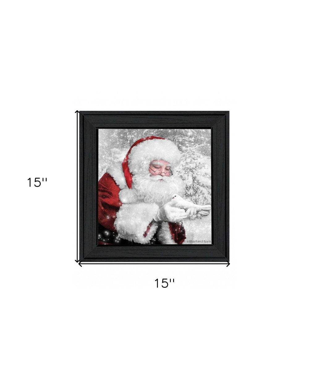 Santas Little Friends 4 Black Framed Print Wall Art - Homeroots - Flyclothing LLC