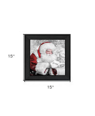 Santas Little Friends 4 Black Framed Print Wall Art - Homeroots