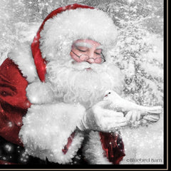 Santas Little Friends 5 Black Framed Print Wall Art - Homeroots