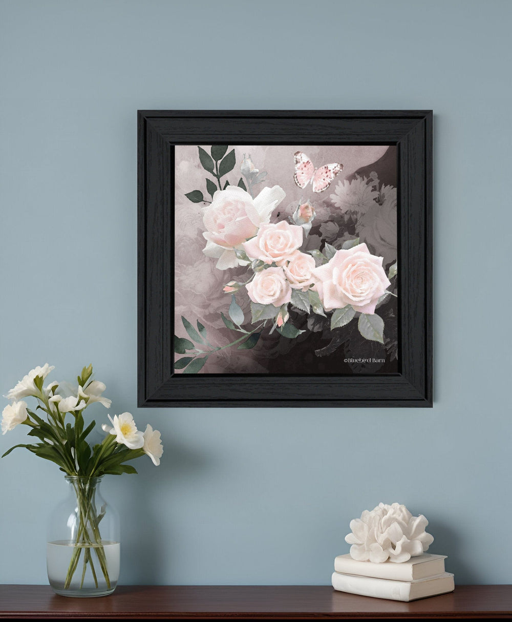 Noir Roses 1 [4] Black Framed Print Wall Art - Homeroots
