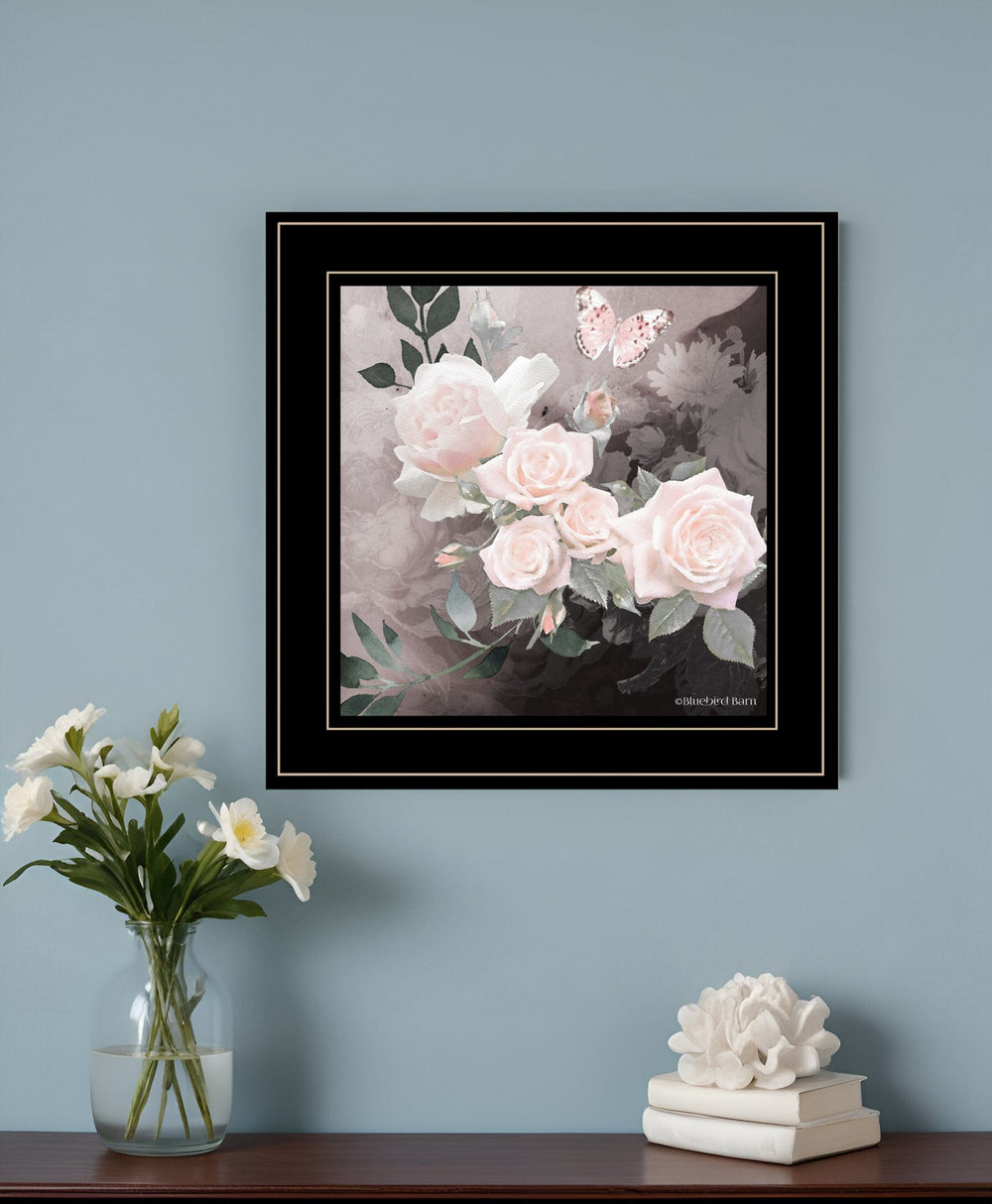 Noir Roses 1 [5] Black Framed Print Wall Art - Homeroots