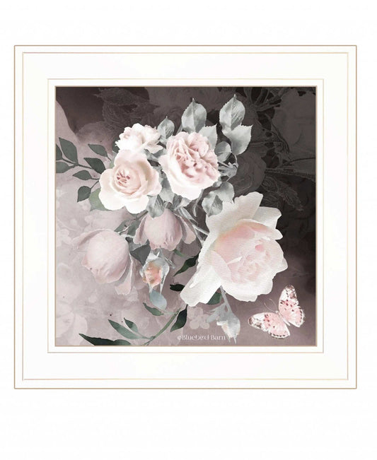 Noir Roses IV 3 White Framed Print Wall Art - Homeroots - Flyclothing LLC