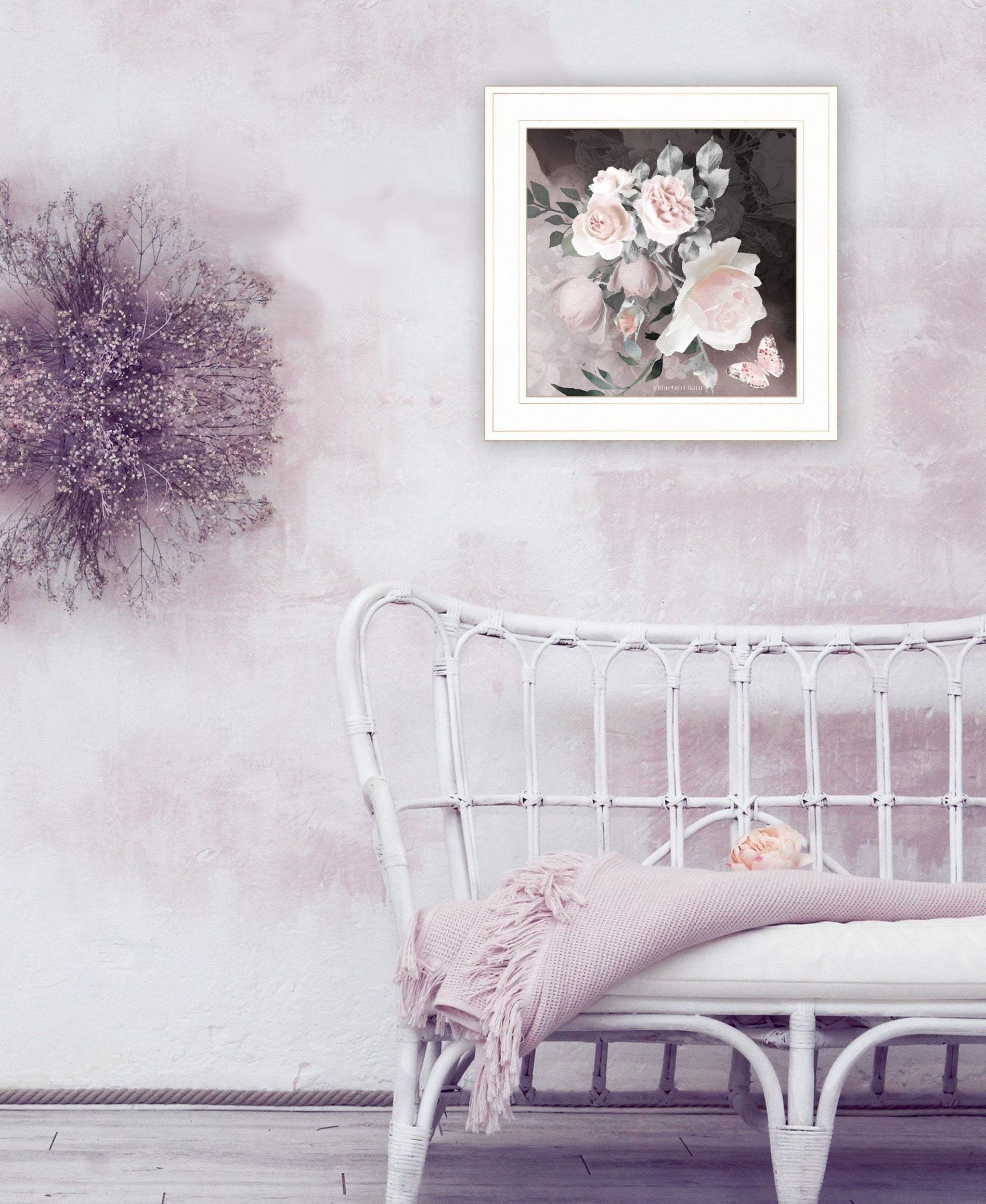 Noir Roses IV 3 White Framed Print Wall Art - Homeroots - Flyclothing LLC