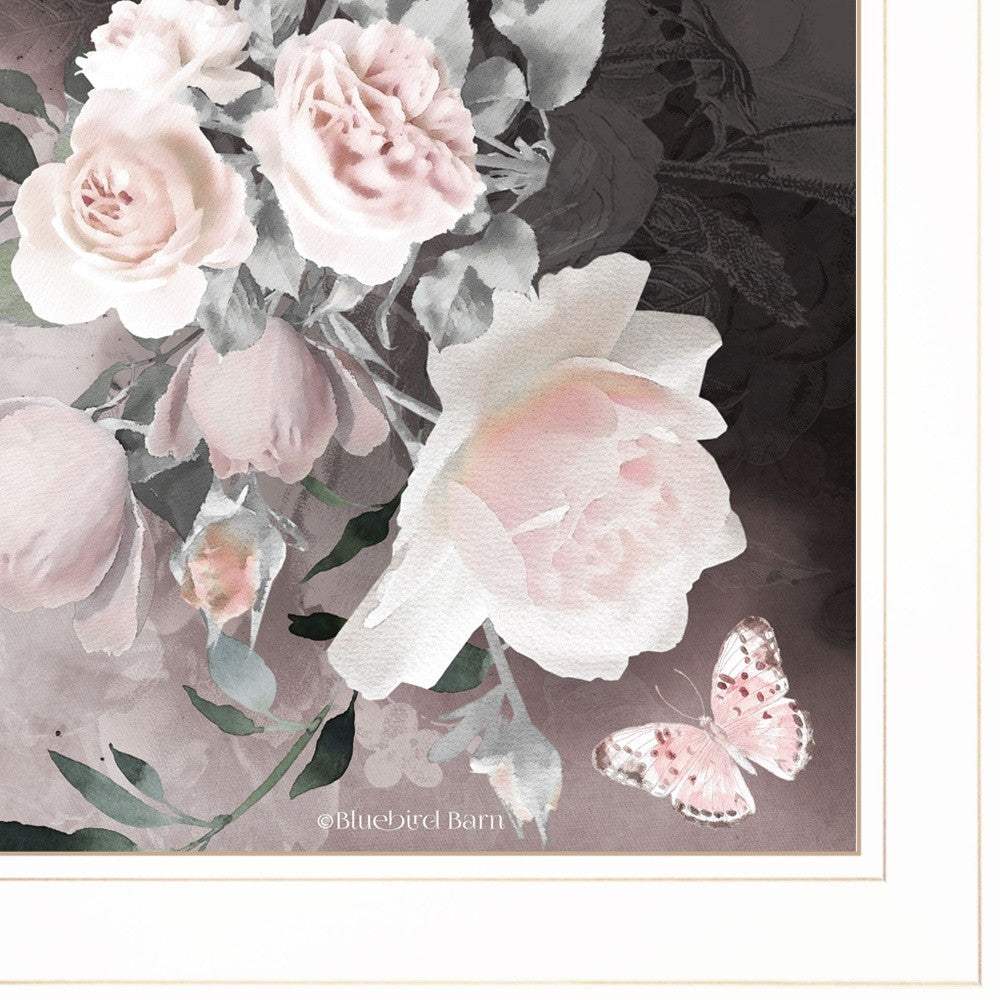 Noir Roses IV 3 White Framed Print Wall Art - Homeroots - Flyclothing LLC