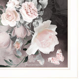 Noir Roses IV 3 White Framed Print Wall Art - Homeroots