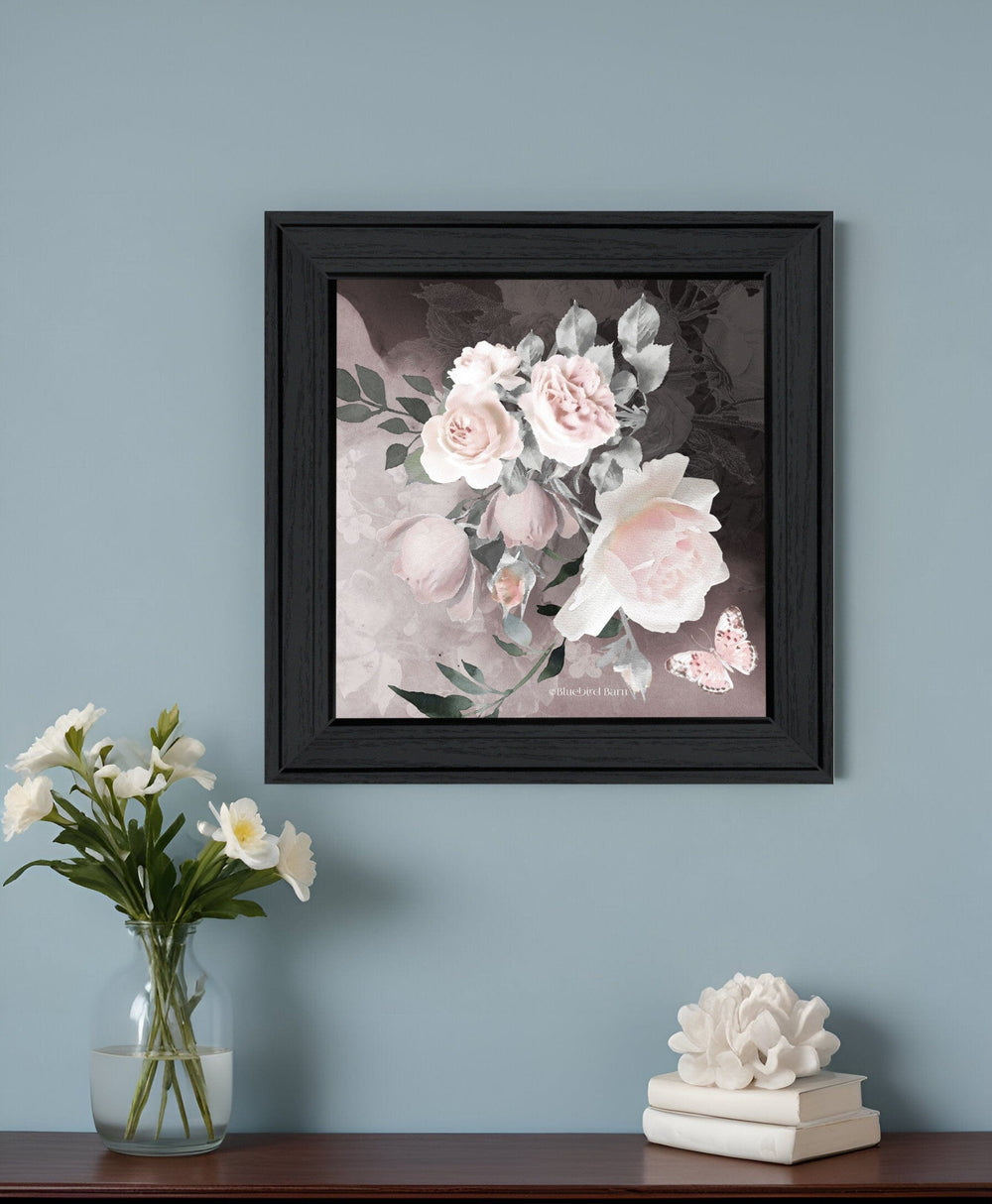 Noir Roses IV 4 Black Framed Print Wall Art - Homeroots