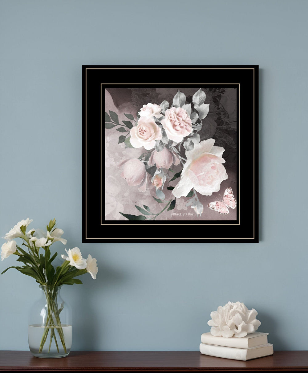 Noir Roses IV 5 Black Framed Print Wall Art - Homeroots