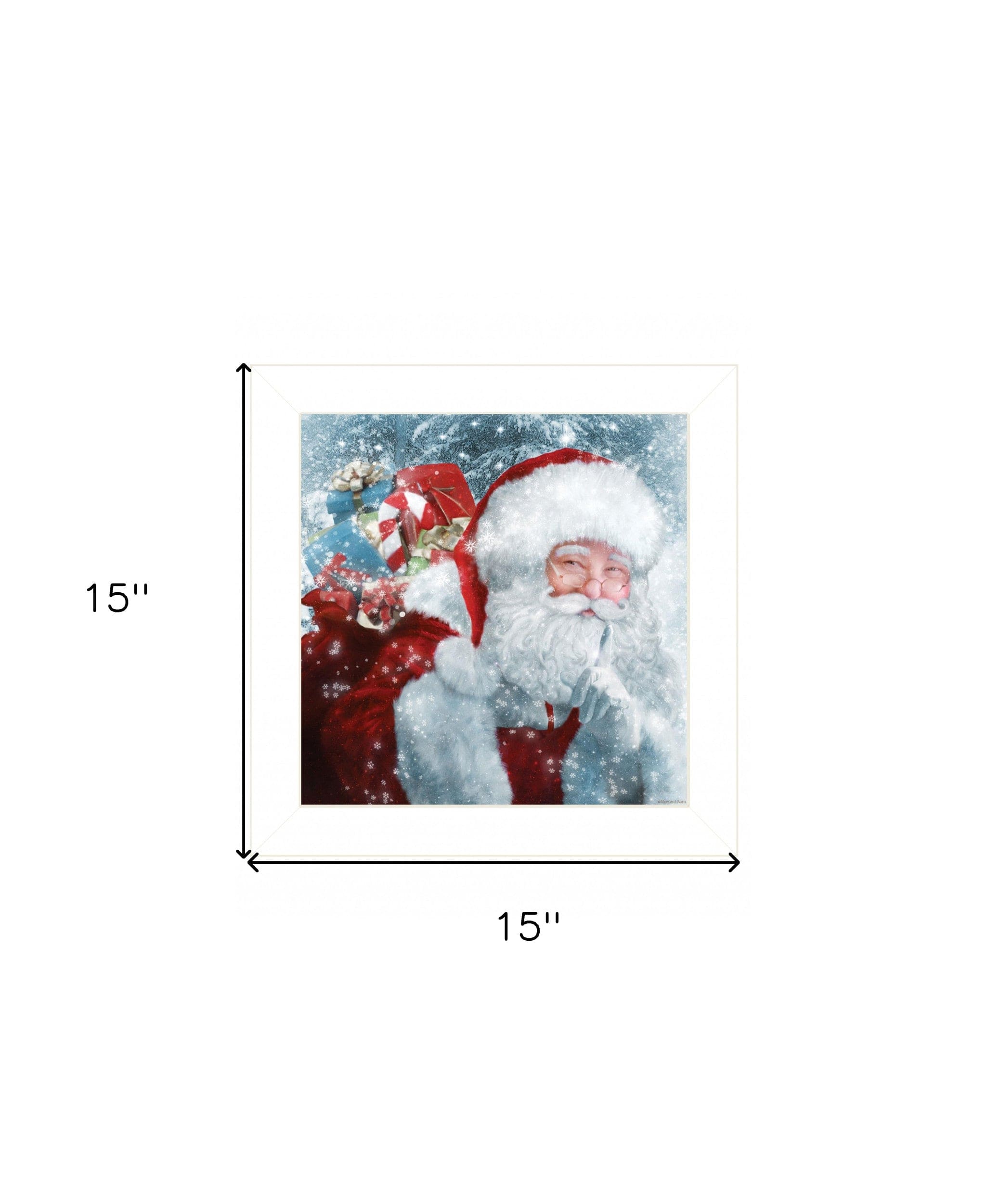 Santas Presents 2 White Framed Print Wall Art - Homeroots