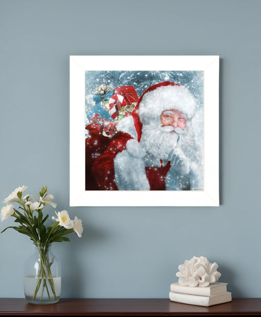 Santas Presents 2 White Framed Print Wall Art - Homeroots