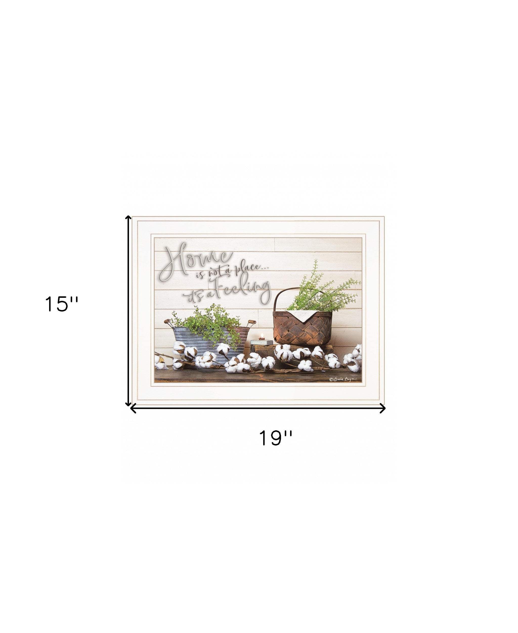 Home is not a Place 2 White Framed Print Wall Art - Homeroots - Flyclothing LLC